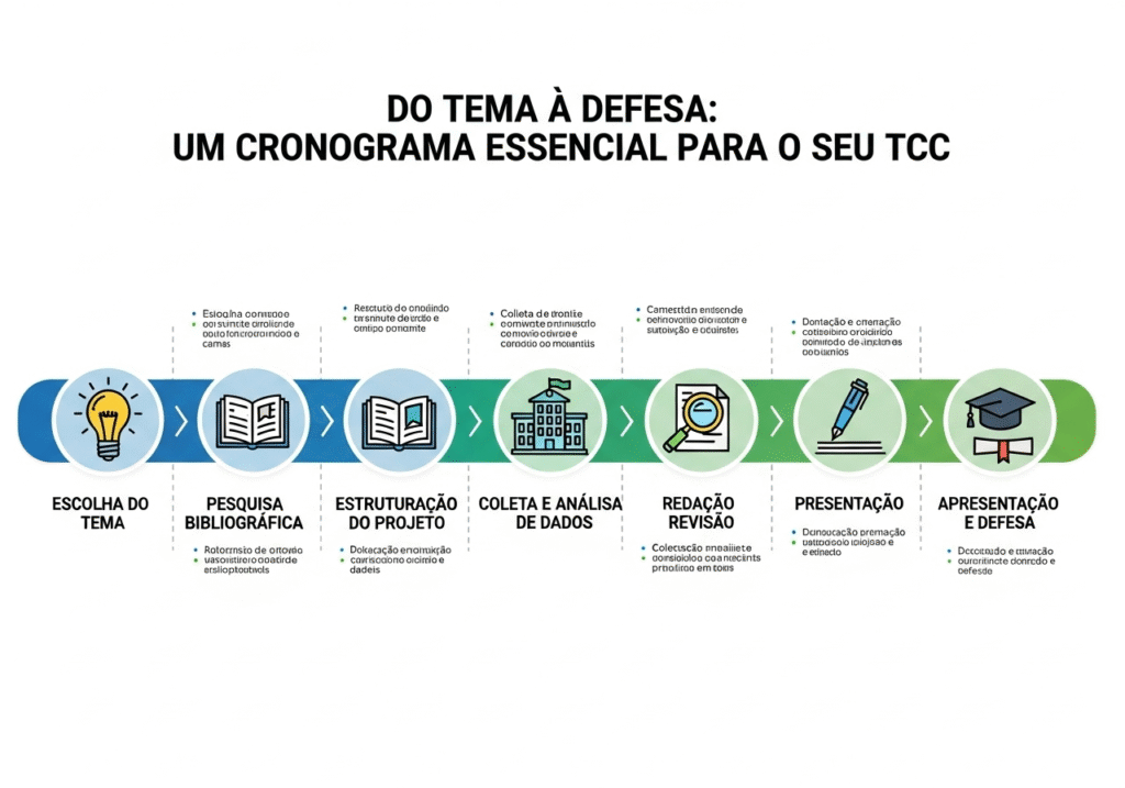 Do Tema à Defesa: Um Cronograma Essencial para o Seu TCC 5 Do Tema à Defesa: Um Cronograma Essencial para o Seu TCC