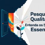 Imagem abstrata e intrigante representando um começo ou o ponto de partida para a pesquisa qualitativa, com elementos como uma porta se abrindo para uma paisagem desconhecida, uma semente brotando ou raios de luz convergindo, sem texto.